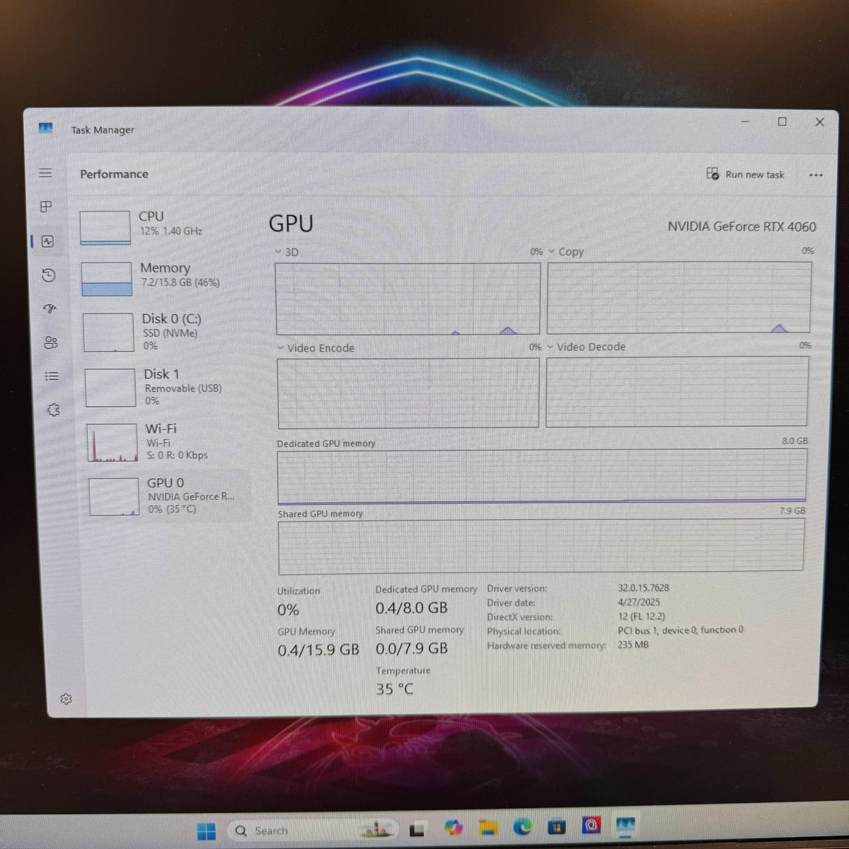 MSI Custom PC Core i5-12400F 2.50GHz 16GB RAM 1TB SSD MSI GeForce RTX 4060