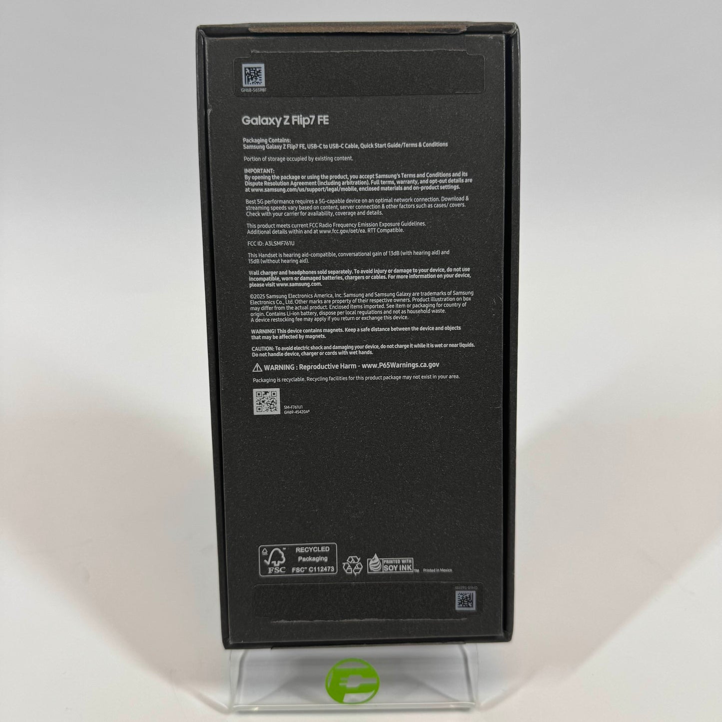 Factory Unlocked Samsung Galaxy Flip7 FE 8GB RAM 128GB SM-F761U1 Black