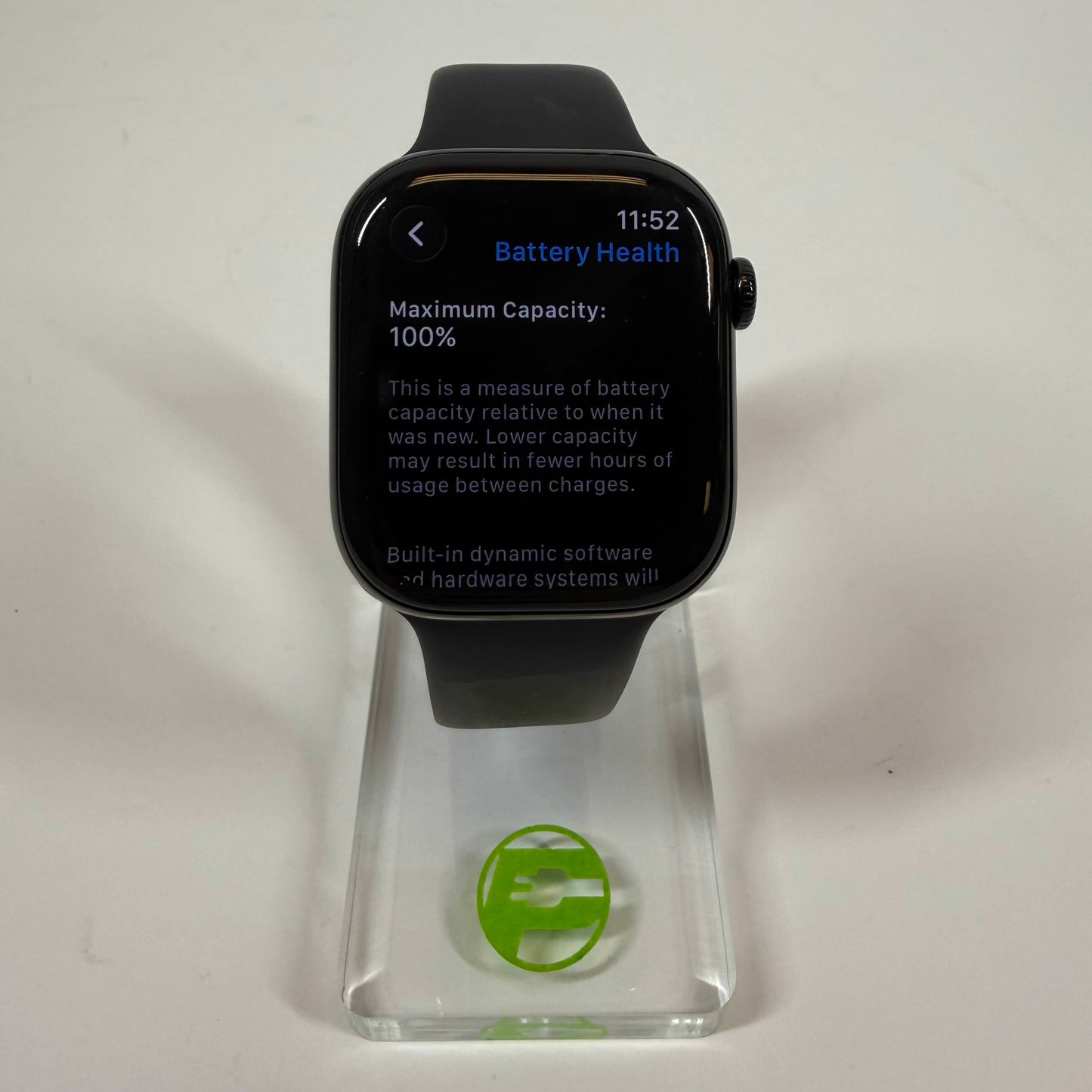 GPS Only Apple Watch Series 10 46MM Black Aluminum Black Sport Band