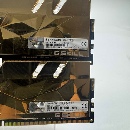 G.Skill Trident Z Royal Series 64GB (2x32GB) RAM DDR4 4266MHz F4-4266C19D-64GTEG