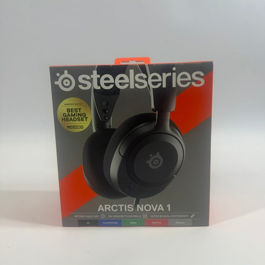 New SteelSeries Arctis Nova 1 Over Ear Gaming Headset Black 61606