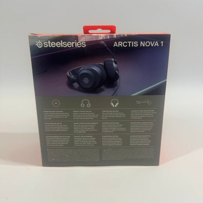 New SteelSeries Arctis Nova 1 Over Ear Gaming Headset Black 61606