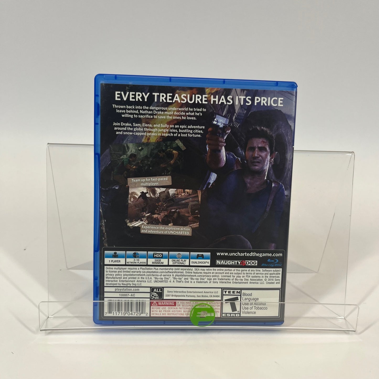 Uncharted 4 A Thief's End (Sony PlayStation 4 PS4, 2016)