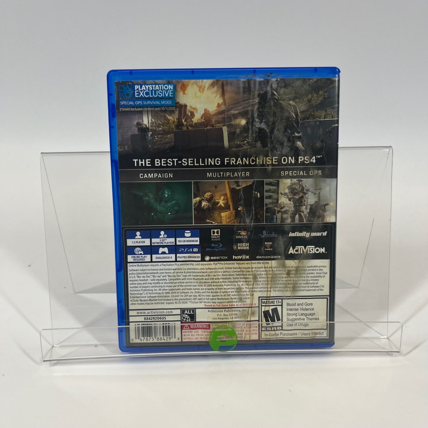 Call of Duty: Modern Warfare (Sony PlayStation 4 PS4, 2019)